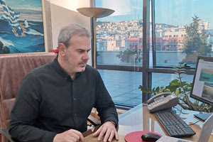 Ο ΓΓ του ΕΟΤ κ. Δημήτρης Φραγκάκης σε τηλεδιάσκεψη