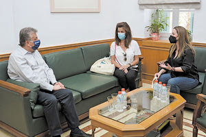 Συνάντηση Αρναουτάκη - Ιδρυμα Λασκαρίδη