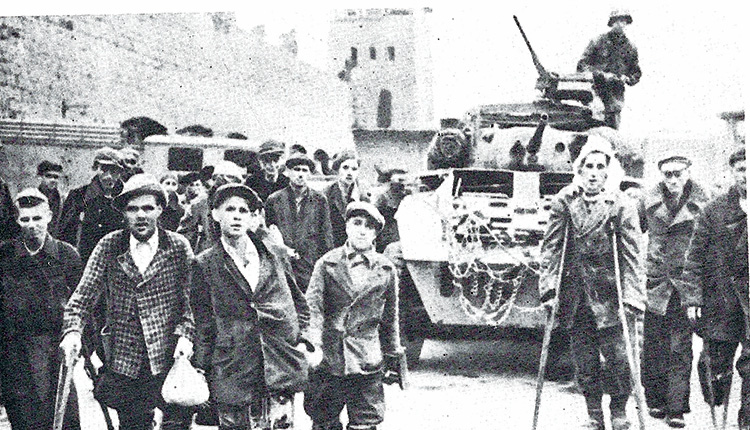 Απελευθέρωση στο Μαουτχάουζεν. 5 Μαΐου 1945. Το πρώτο αμερικάνικο άρμα.
