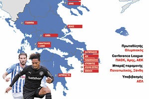 Ο ΧΑΡΤΗΣ ΤΟΥ ΠΡΩΤΑΘΛΗΜΑΤΟΣ 2021-22