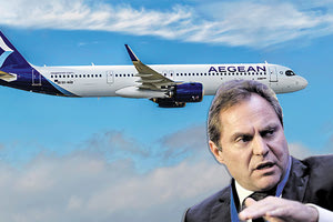 Ο πρόεδρος της Aegean κ. Ευτύχης Βασιλάκης