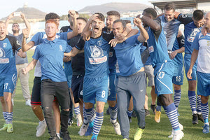 Οι παίκτες του Ηροδότου ξέσπασαν σε πανηγυρισμούς για την κατάκτηση του τίτλου