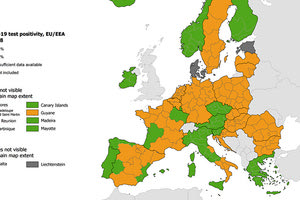 COVID-19 positivity week 18