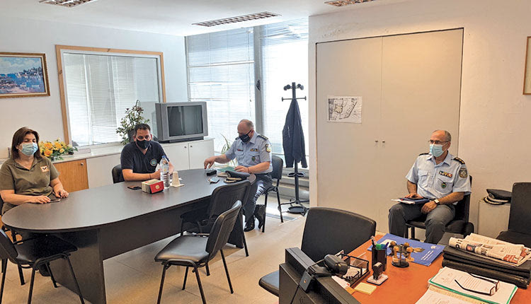 Στιγμιότυπο από τη χθεσινή σύσκεψη