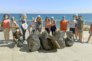 καθαρισμός παραλίας από μαθητές Ηράκλειο
