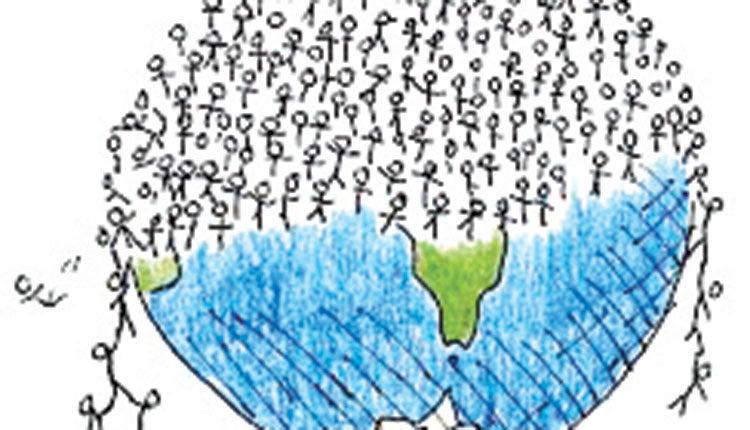 κόσμος πλανήτης υπερπληθυσμός