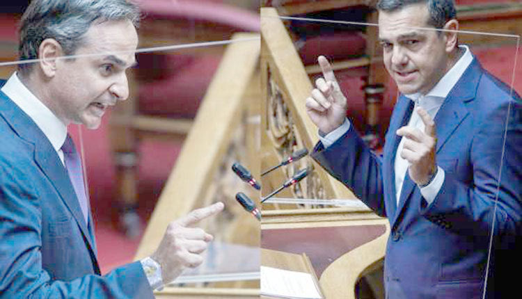 Σκληρή κόντρα μεταξύ Μητσοτάκη και Τσίπρα στη Βουλή