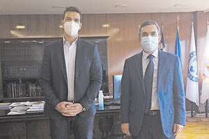 Από τη συνάντηση Μαρκογιαννάκη και Οικονόμου