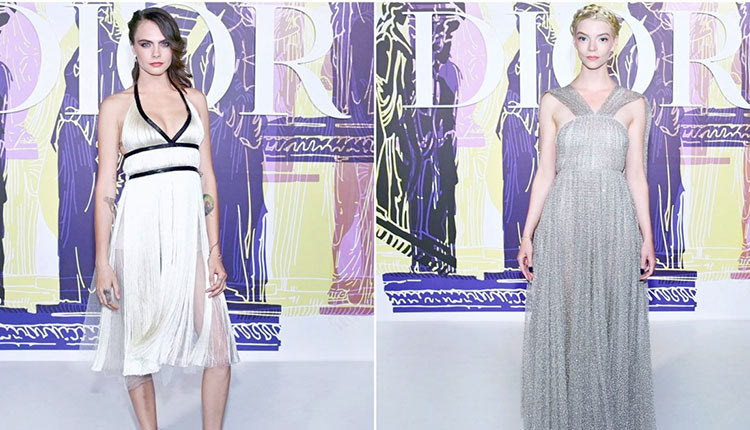 Το διάσημο μοντέλο Κάρα Ντελαβίν και η ηθοποιος Άνια Τέιλορ Τζόι (το Γκαμπί της Βασίλισσας) 