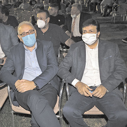 Ο αντιπεριφερειάρχης κ. Συριγωνάκης με τον πρόεδρο του Περιφερειακού Συμβουλίου κ. Μπαριτάκη