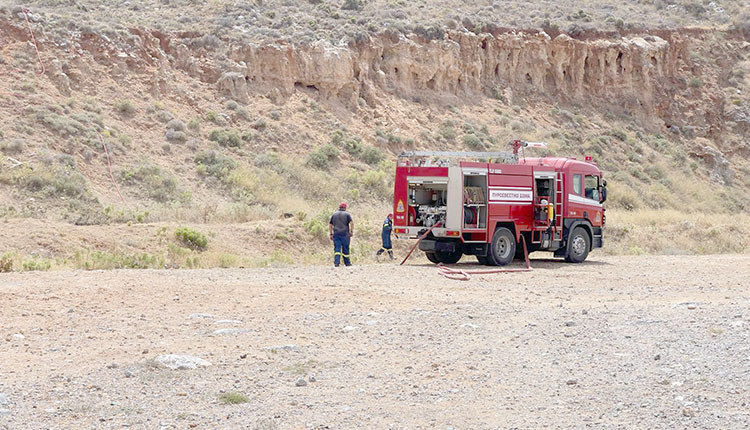 Στην κατάσβεση συμμετείχε μεγάλη δύναμη της Πυροσβεστικής 