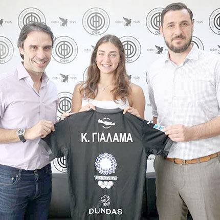 Τη στήριξή της στην αθλήτρια καλλιτεχνικής κολύμβησης Κρυσταλλία Γιαλαμά έδειξε η ΠΑΕ ΟΦΗ