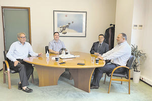 Οι κ.κ. Κοκκίνης, Σουρβίνος, Κοχιαδάκης, Κουράκης