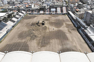 Πανοραμική άποψη από τις εργασίες στο «Γεντί Κουλέ»