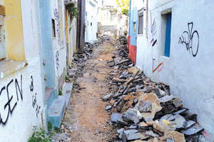 τα έργα σε Γιαννίκου, Βικέλα και Ρωμανού