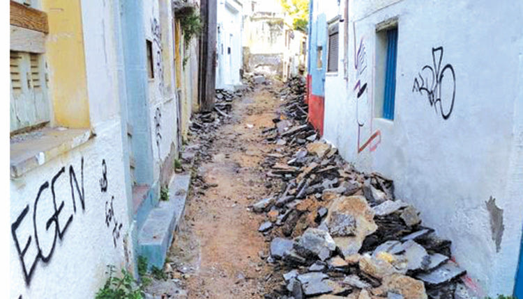 τα έργα σε Γιαννίκου, Βικέλα και Ρωμανού