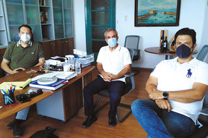 Από τη συνάντηση στον Οργανισμό Λιμένος Ηρακλείου