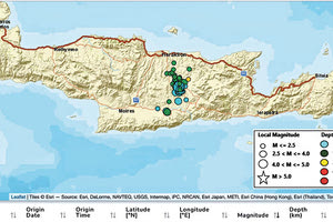 Τη νύχτα της Δευτέρας νέος σεισμός ανησύχησε τους Κρητικούς