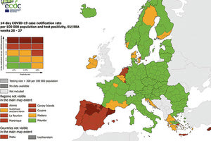 χάρτης του ECDC