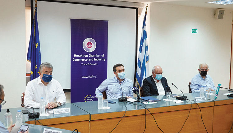 Σύσκεψη Τσίπρα Αρναουτάκη Λαμπρινου