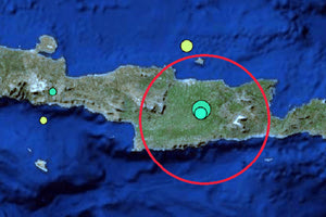 συνεχείς σεισμοί στην Κρήτη