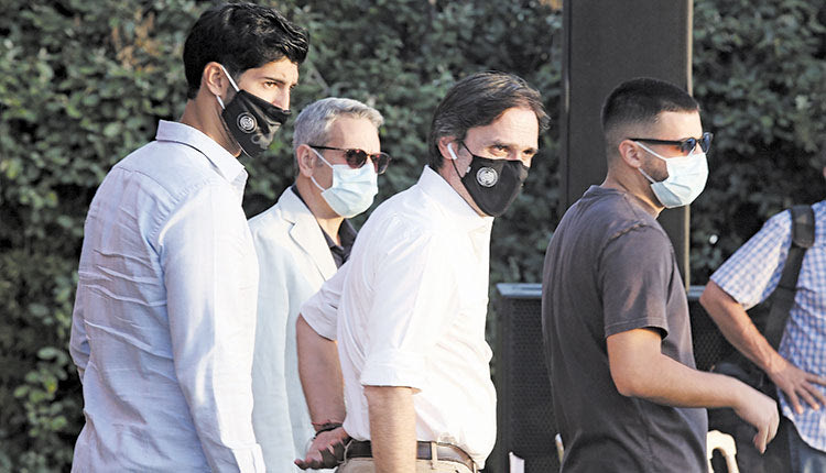 Ο Πουρσανίδης και ο Δημήτρης Μπούσης στη χθεσινή κλήρωση