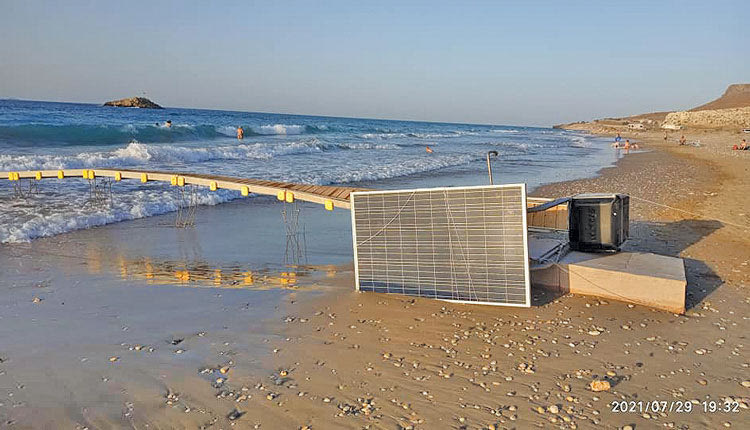 σπασμένη ράμπα στον Καρτερό