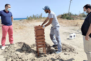Στην Αμμουδάρα τοποθετήθηκαν τα νέα καλαθάκια