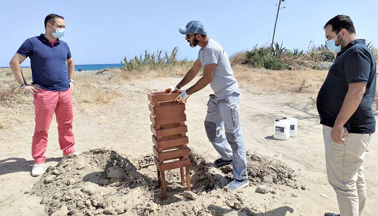 Στην Αμμουδάρα τοποθετήθηκαν τα νέα καλαθάκια