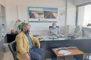 Συνάντηση με το διευθυντή Συγκοινωνιακών Έργων του Οργανισμού Ανάπτυξης Κρήτης, Γιώργο Αγαπάκη, πραγματοποίησε ο βουλευτής Ηρακλείου του ΜέΡΑ 25 Γιώργος Λογιάδης.