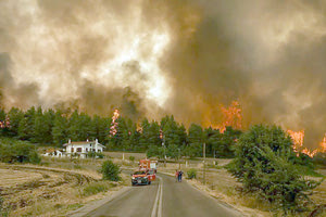Μεγάλες ζημιές έχει υποστεί η βόρεια Εύβοια