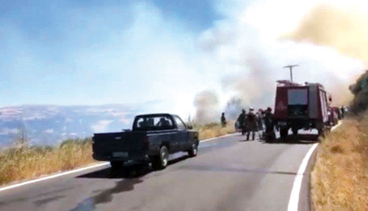 Οι καπνοί τύλιξαν τον Άγιο Θωμά 