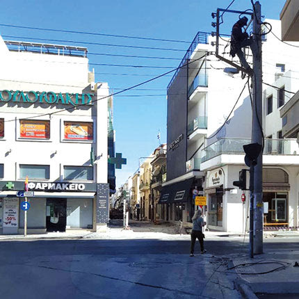 ΑΝΑΠΛΑΣΗ Απομακρύνονται από το κέντρο οι κολόνες της ΔΕΗ