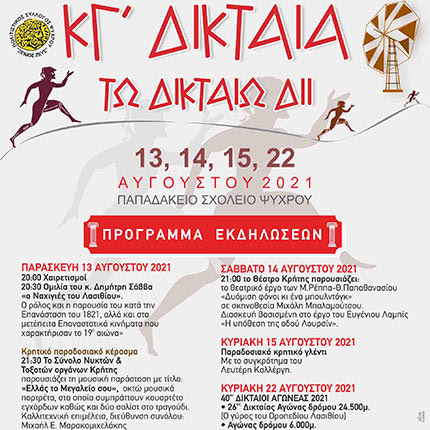 Τα ΚΓ’ Δικταία και οι 40οί Δικταίοι Αγώνες 2021