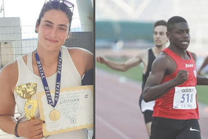 ΣΤΙΒΟΣ: Η Κυριακή Μιχελάκη κατέκτησε το χρυσό μετάλλιο στον δίσκο, ενώ ο Έντυ Εκχόσου ήταν δεύτερος στα 100 μέτρα