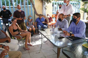 Ο κ. Αυγενάκης χθες στα Χανιά