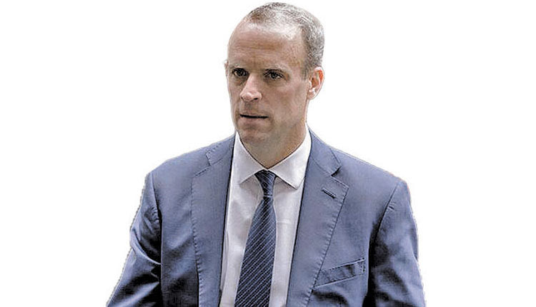 Ο υπουργός Εξωτερικών της Βρετανίας Ντομινίκ Ράαμπ