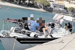 Συναγερμός από το τουρκικό ιστιοφόρο (φωτο από cretalive.gr)