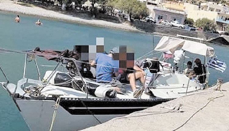 Συναγερμός από το τουρκικό ιστιοφόρο (φωτο από cretalive.gr)