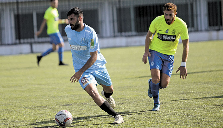 Στιγμιότυπο από το άτυχο για τον Πόρο παιχνίδι με τον Αίαντα Σαλαμίνας