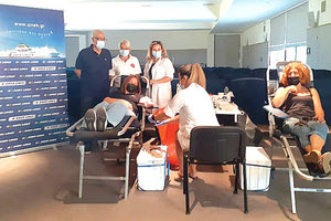 Δράση «εθελοντικής προσφοράς ζωής κι ελπίδας» πραγματοποίησε η ANEK LINES σ