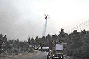 Η πυρκαγιά στην περιοχή των Βιλίων