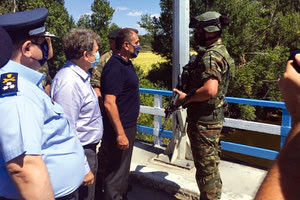 Το Κέντρο Συνοριακής Φύλαξης Ορεστιάδας, επισκέφθηκαν οι υπουργοί Νίκος Παναγιωτόπουλος και Μιχάλης Χρυσοχοΐδης
