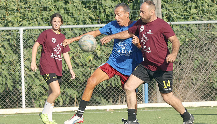 Ο Κορωνάκης σε φάση από το φιλικό