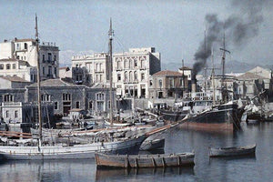 ΦΩΤΟΗΜΕΡΑΣ: Ηράκλειο, λιμάνι, 1929 φωτογράφος MAYNARD OWEN WILLIAMS (National Geographic magazine), πηγη Ελ.Σημαντήρη.