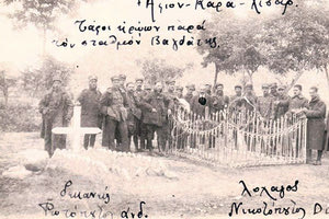 ΦΩΤΟΗΜΕΡΑΣ:Τάφοι Ελλήνων ηρώων στρατιωτών στον σταθμό Βαγδάτης Αφιόν Καραχισάρ.