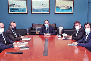 Από τη χθεσινή συνάντηση στο Υπουργείο Ναυτιλίας