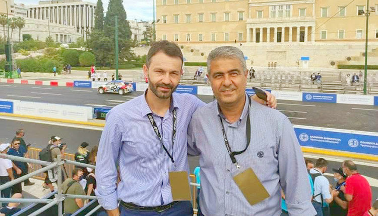 ο πρόεδρος του ΕΑΚΗ Λευτέρης Ζερβός και ο αναπληρωτής πρόεδρος Νίκος Νταμπακάκης