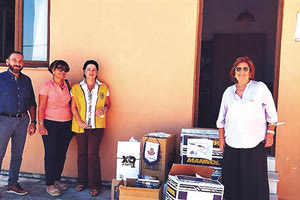 Δωρεά βιβλίων και βιβλιοθήκης από το  Lions Branch Zeus Anogia