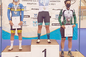ποδηλασια πίστας: εντυπωσίασε η Μηλάκη